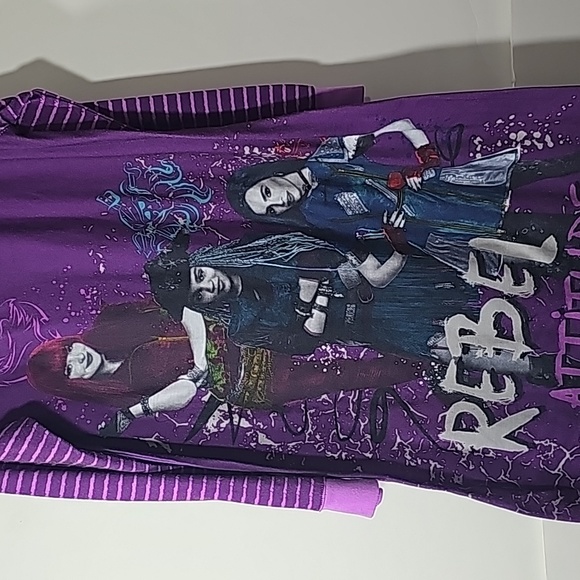 Disney Decendents Long Sleeve Pj Dress Size 7/8 - Picture 4 of 6